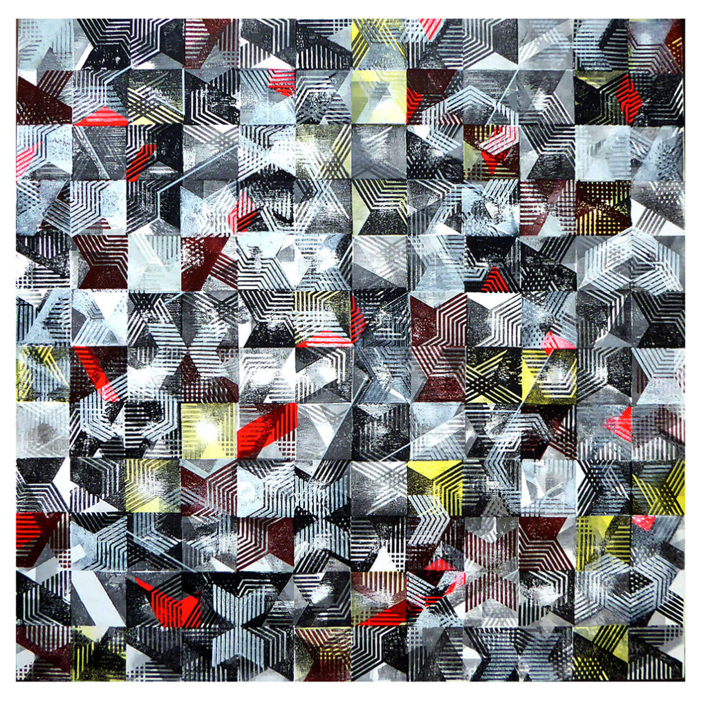 Sandra Kelch, Flux,  24” x 24” x 1.5” d, 2020