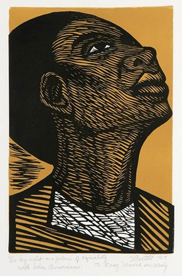 Elizabeth Catlett, My right is a future of equality with other Americans