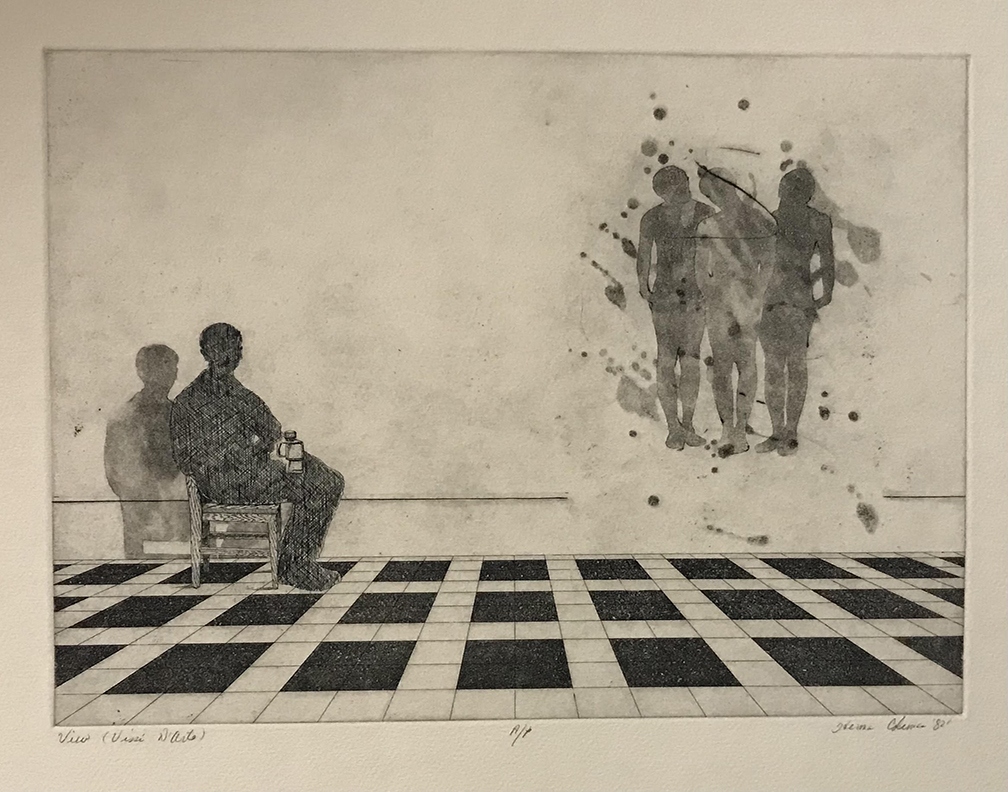 Herman Coleman, Visi D'Arte, Etching, 11 in x 14 in, 1982