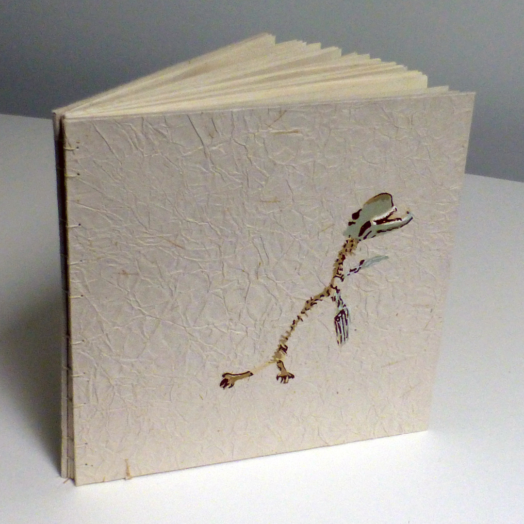 Joanna Kidd, Flower Creature Book, 8 in x 15 in x 3 in open (8 in x 8 in x 5 in closed), 2021