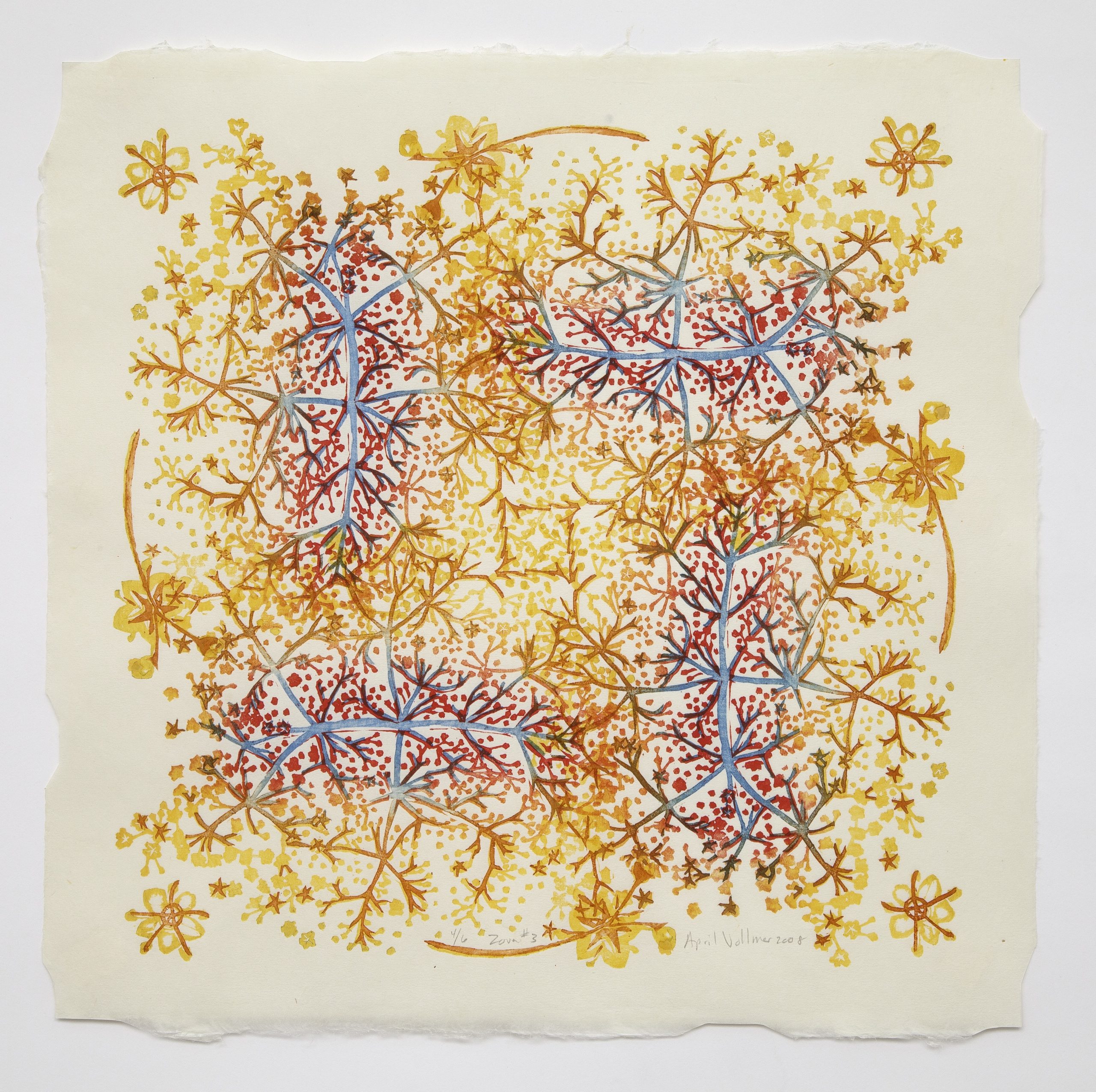 Mokuhanga print by April Vollmer